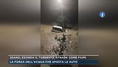 Seano, esonda il torrente, strade come fiumi