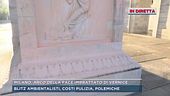 Milano, arco della pace imbrattato di vernice