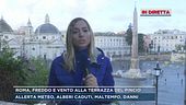 Roma, freddo e vento alla terrazza del Pincio