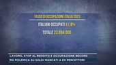 Lavoro, stop al reddito e occupazione da record