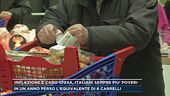 Inflazione e caro spesa, italiani sempre più poveri
