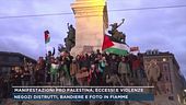Manifestazioni pro Palestina, eccessi e violenze
