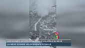 Gressoney, le immagini della valanga di neve