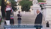 Altare della Patria, l'arrivo del presidente Mattarella