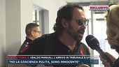 Ubaldo Manuali, l'arrivo in tribunale a Viterbo