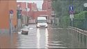 Maltempo Milano, quartiere Ponte Lambro allagato