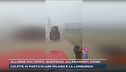 Grandine e allagamenti vicino a Faenza