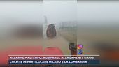 Grandine e allagamenti vicino a Faenza