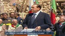 Silvio Berlusconi, lo storico discorso a Onna nel 2009