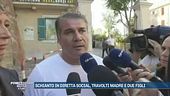 Schianto in diretta social, travolti madre e due figli
