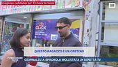Giornalista spagnola molestata in diretta tv