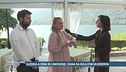 Alessia e il compagno, limousine e tavolo vista lago