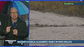 Maltempo in Emilia: allagamenti, frane e un ponte crollato
