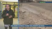 Maltempo in Friuli: fiume Tagliamento in piena