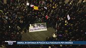 Andria, in centinaia in piazza alla fiaccolata per Vincenza