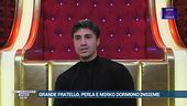Grande fratello, Perla e Mirko dormono insieme