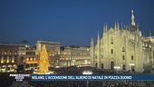 Milano, l'accensione dell'albero di Natale in Piazza Duomo