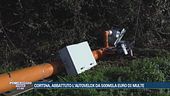 Cortina, abbattuto l'autovelox da 500mila euro di multe