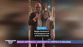 Biagio Antonacci canta sotto i portici a Bologna