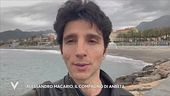 Anbeta Toromani e il saluto dal compagno Alessandro Macario