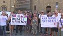 Proteste per i divieti di circolazione a Firenze