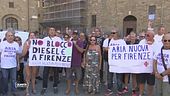 Proteste per i divieti di circolazione a Firenze