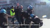 La violenza dei centri sociali anti-Israele