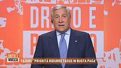 Tajani: "Priorità ridurre tasse in busta paga"