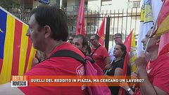 Quelli del reddito in piazza, ma cercano un lavoro?