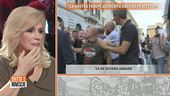 La troupe di Dritto e Rovescio aggredita dagli ex percettori