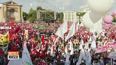 Migranti, la piazza della CGIL risponde alla Meloni