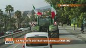 La protesta dei trattori arriva a Sanremo