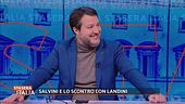 Matteo Salvini contro Maurizio Landini