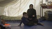 Le condizioni di un campo profughi a sud di Gaza
