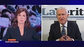 Il confronto tra Laura Boldrini e Maurizio Belpietro sui femminicidi