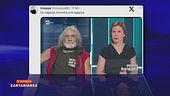 Il meme di Mauro Corona e Bianca Berlinguer