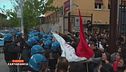 Roma: manganellate della Polizia al corteo pro-Palestina