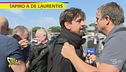 Spintoni e silenzi per il Tapiro ad Aurelio De Laurentiis