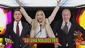 Giorgia Meloni canta la canzone della "maldestra italiana"
