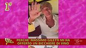 Clamoroso: Giletti offre un bicchiere di vino a Fagnani