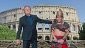 Roma, Enzino incontra Russell Crowe