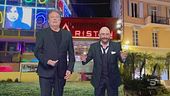 John Travolta con Enzino a Sanremo