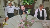Chi esce dalla torta di compleanno di Matteo Salvini?