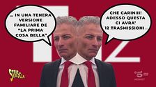 Fiorello, sua figlia e il giornalista del Tg2 dai due volti
