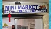 Con Cristiano Militello nel mini-market della "biggiotteria"