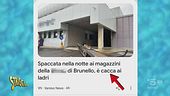 A Striscia il cartellone: «È cacca ai ladri»