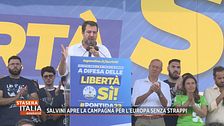 Salvini apre la campagna per l'Europa senza strappi