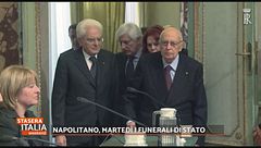 Napolitano, martedì i funerali di Stato