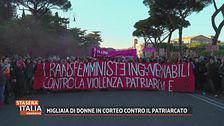 Migliaia di donne in corteo contro il patriarcato