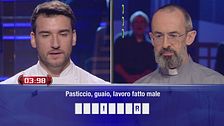 La sfida tra Damiano Carrara e don Andrea Rabassini